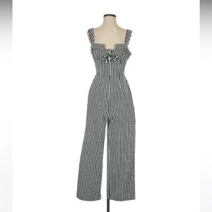 Tanya Taylor gingham jumpsuit size 12
